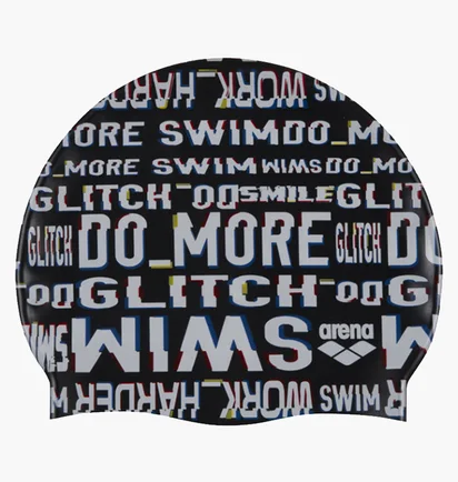 Шапочка для плавания детская Arena Print Jr Black 94171-220
