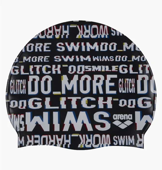 Шапочка для плавания детская Arena Print Jr Black 94171-220