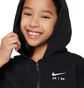 Толстовка детская Nike Big Kids (Girls) Oversized Full-Zip Black FD2960-010