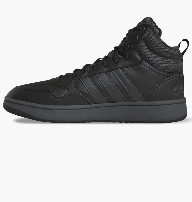 Кросівки чоловічі Adidas Hoops 3.0 Mid Winterized Black GW6421