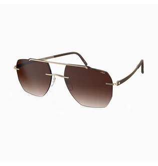 Солнцезащитные очки Silhouette Brown/Gold 8746-7620
