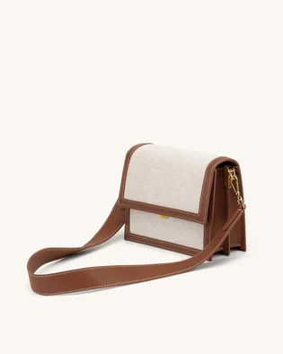 Сумка жіноча JW PEI Mini Flap Crossbody Beige/Brown BB2023BG60681JWP