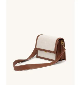 Сумка женская JW PEI Mini Flap Crossbody Beige/Brown BB2023BG60681JWP