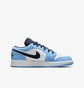 Кросівки дитячі Air Jordan 1 Low Light Blue/White 553560-144