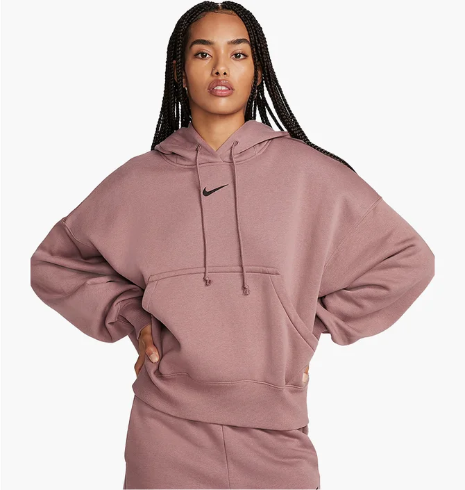 Худи женское Nike Sportswear Phoenix Fleece Over-Oversized Pullover Hoodie Bordo DQ5858-208