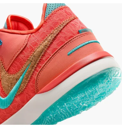Кроссовки унисекс Nike Zm Lebron Nxxt Gen Ampd Orange/Turquoise FJ1566-401
