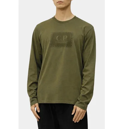Лонгслив мужской C.P. Company Olive 19CMTS724A005100W-652