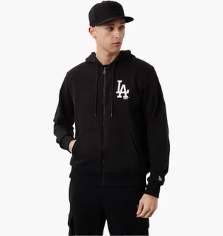 Толстовка чоловіча NEW ERA Mlb League Los Angeles Dodgers Essential Zip Hoodie Black 60284775