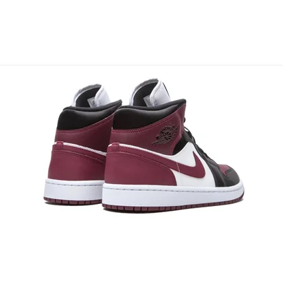 Кросівки жіночі Air Jordan Wmns 1 Mid Se Black/Bordo CZ4385-016