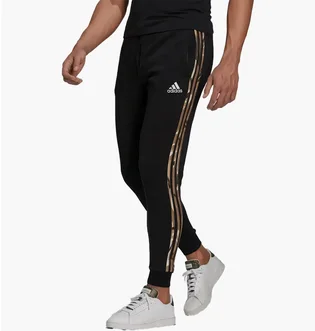 Штаны мужские Adidas Essentials Fleece Camo-Print Black GV2125