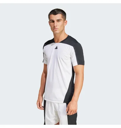 Футболка чоловіча Adidas Tennis Heat.Rdy Pro Freelift T-Shirt White/Black IS8967
