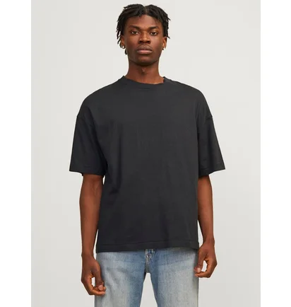 Футболка чоловіча Jack & Jones Jormilos Ss Sn Black 12256330-BLACK