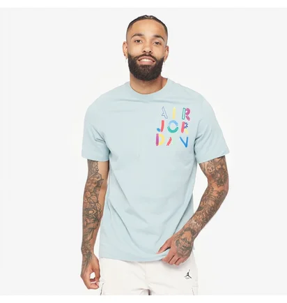 Футболка мужская Air Jordan Brand Graphic Crew Tee Light Blue Dm3078-366