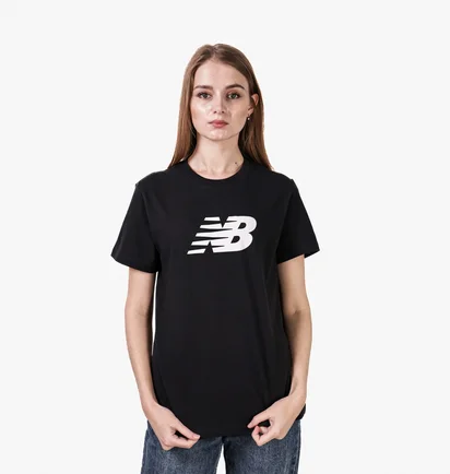 Футболка женская New Balance Sport Jersey Logo Black WT43582BK