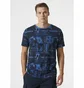 Футболка мужская Helly Hansen Newport T-Shirt Black/Blue 34303-585