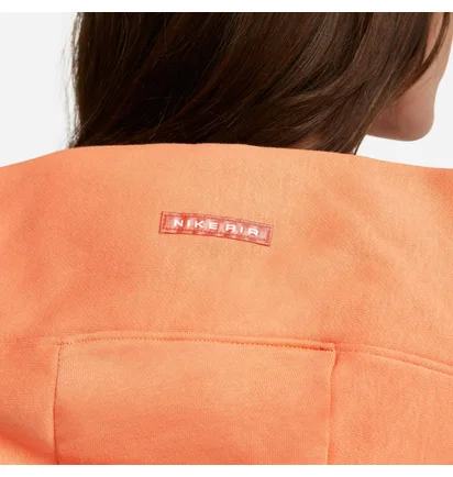 Худі жіноче Nike Air Fleece Hoodie Orange DQ6915-871
