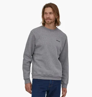 Свитшот мужской Patagonia P-6 Logo Uprisal Crew Sweatshirt Gravel Heather Grey Glh39657