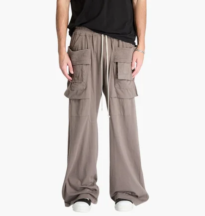 Штаны мужские Rick Owens Drkshdw Creatch Wide Cargo Grey DU01E3394-34