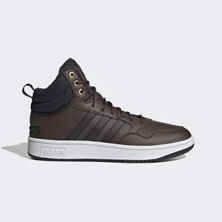 Кросівки чоловічі Adidas Hoops 3.0 Mid Lifestyle Basketball Classic Fur Lining Winterized Shoes Brown GZ6680
