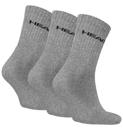 Носки мужские HEAD Elements All Sports Short Crew Grey (3 пары) 701229009-004