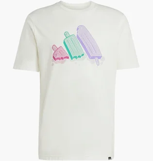 Футболка мужская Adidas Lounge Ice Graphic White JJ4020