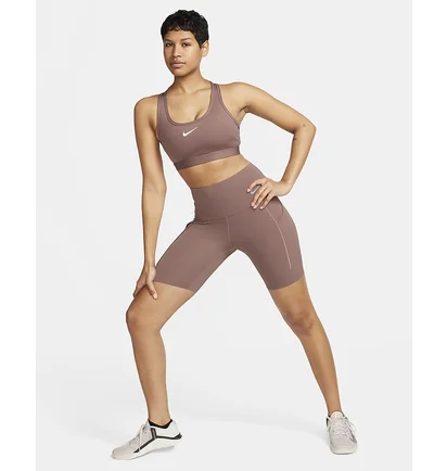Топ женский Nike Swoosh Medium Support Violet DX6821-208