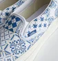 Кроссовки мужские Kith For Vault By Vans Azulejo Tile Og Classic Slip-On Lx White VN0A32QNWHT