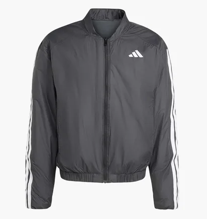 Бомбер мужской Adidas Essentials Climawarm 3-Stripes Insulated Grey JV5172