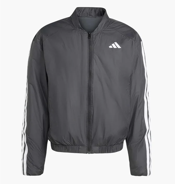 Бомбер мужской Adidas Essentials Climawarm 3-Stripes Insulated Grey JV5172