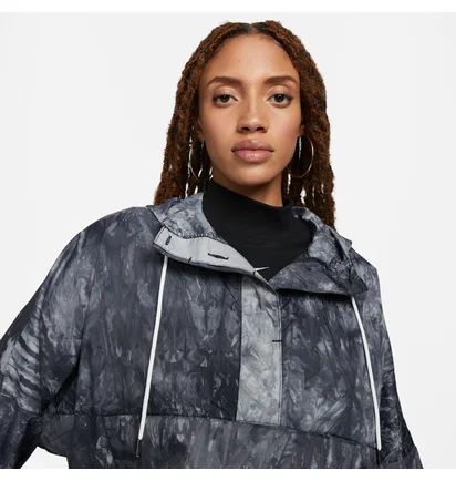 Куртка женская Nike Nsw Wave Dye Wvn Po Jkt A3 Grey DV7936-010