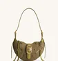 Сумка жіноча JW PEI Tessa Suede Shoulder Bag Olive BB2023BG70151JWP