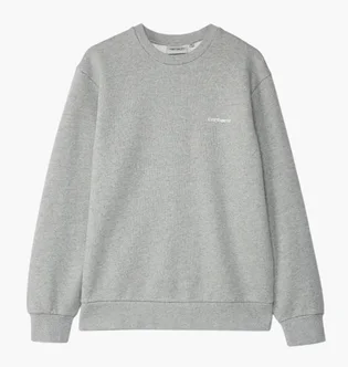 Свитшот мужской Carhartt WIP Script Embroidery Grey I034496.00DXX
