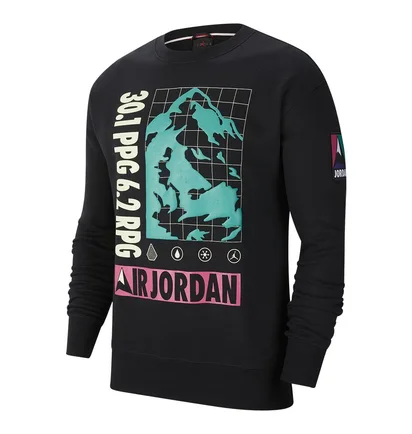 Свитшот мужской Air Jordan Winter Utility MenS Fleece Crew Black CT3491-010