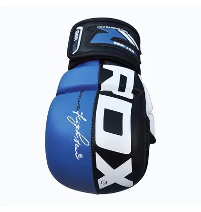 Рукавиці унісекс RDX Grappling Gloves Rex T6 Plus Blue/Black GGR-T6U
