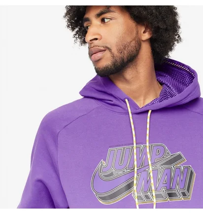 Худи мужское Air Jordan Jumpman Fleece Hoodie Violet Dm1402-579