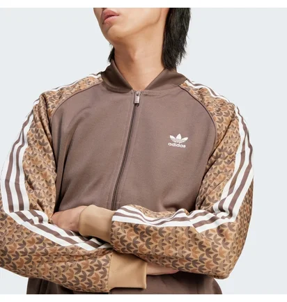 Олимпийка мужская Adidas Sstr Classic Mono Track Top Brown IS0255