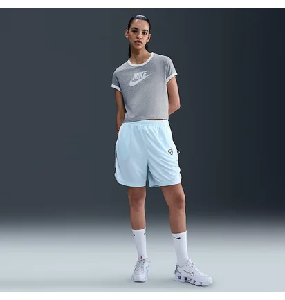 Футболка женская Nike Short-Sleeve Ringer Grey IF4072-063