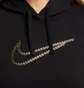 Худи женское Nike Club Fleece Shine Po Hoody Black FB8763-010