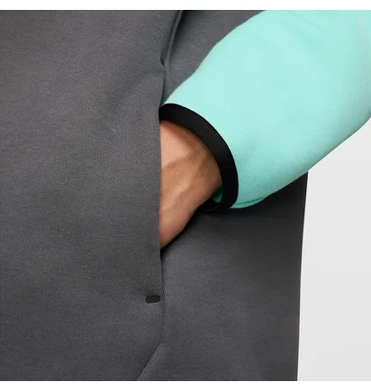 Толстовка мужская Nike Tech Fleece Fz Wr Turquoise/White HV6512-068