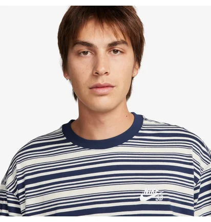 Футболка чоловіча Nike Sb Tee M90 Stripe Sp24 Grey FQ3711-410