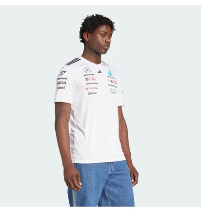 Футболка чоловіча Adidas Mercedes - Amg Petronas Formula One Team Driver White JX5798