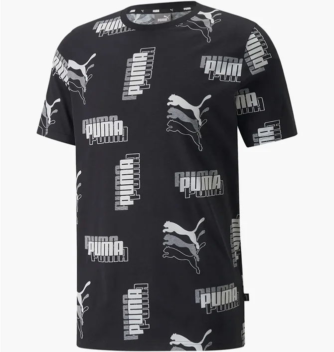 Футболка мужская Puma Power Printed Tee Black 847383-01