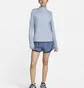 Кофта жіноча Nike Swift Element Uv Protection 1/4-Zip Running Top Light Blue FB4316-440