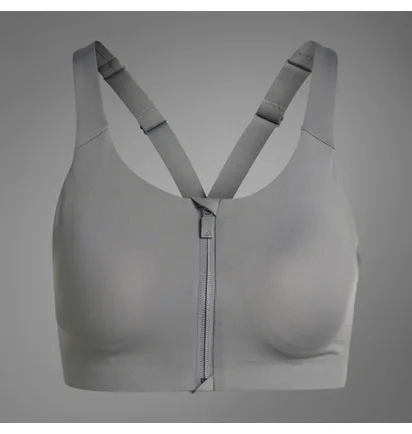 Топ жіночий Adidas Tlrd Impact Luxe High-Support Zip Bra Grey IT6656