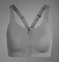 Топ жіночий Adidas Tlrd Impact Luxe High-Support Zip Bra Grey IT6656