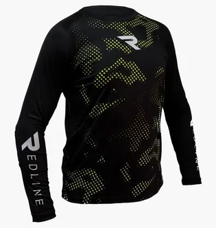 Лонгслив мужской Redline Gk Inspire Black/Green RLCL39