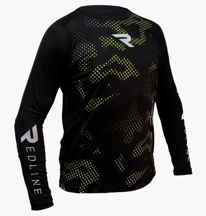 Лонгслив мужской Redline Gk Inspire Black/Green RLCL39