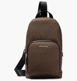 Сумка чоловіча Michael Kors Mens Cooper Logo Sling Pack Brown 37S1LCOY1B-BROWN-BLACK-47040