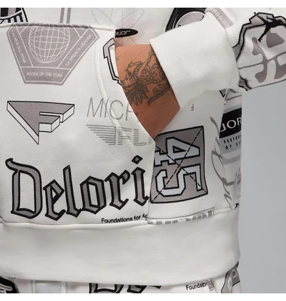 Спортивный костюм мужской Air Jordan Ess Aop Flc Po White HM7254-133__HM7257-133
