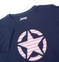 Футболка жіноча Jeep T-Shirt Oversize Star Striped Print Turn Blue O102613-A184